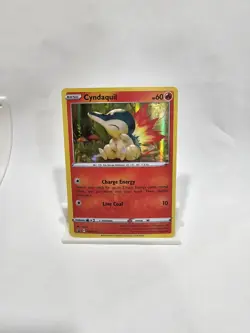Pokemon Cyndaquill SWSH221 Black Star Promo Holo LP - Image 1