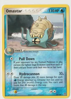 Pokemon Omastar EX Power Keepers 20/108 Rare EN 2007 - Image 1