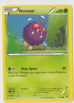 Pokemon Venonat Phantom Forces 1/119 Common EN - Image 1