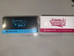 Pokemon Center White Flare & Black Bolt Elite Trainer Box ETB Sealed - Image 2