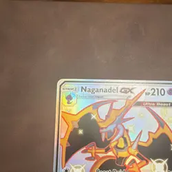 Pokemon TCG Naganadel GX SV63/SV94 Hidden Fates Shiny Vault Holo 210HP Stage 1 - Image 4