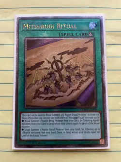 Yugioh Mitsurugi Ritual SUDA-EN095 Quarter Century Secret Rare QCSR NM - Image 1