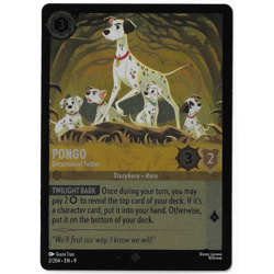 Pongo Determined Father 2/204 Fabled COLD FOIL Disney Lorcana - Image 1