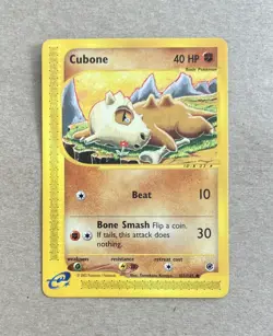 2002 Pokemon Expedition Cubone Card 103/165 - Image 1