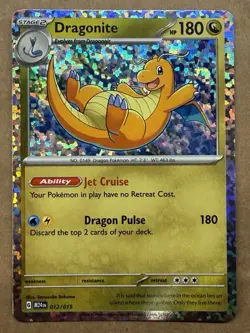 Pokemon TCG Dragonite Holo Card 012/015 McDonald’s Promo 2024 - Image 1