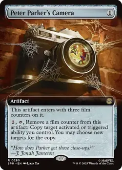 Peter Parker's Camera Extended Art Marvel's Spider-Man NM MTG - Image 1