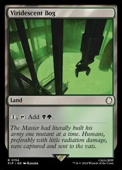 Viridescent Bog 0154 Near Mint PIP Universes Beyond: Fallout MTG Magic - Image 1