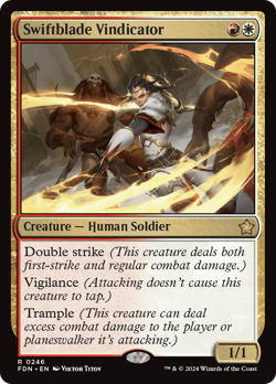 Swiftblade Vindicator [Foundations] Magic MTG - Image 1