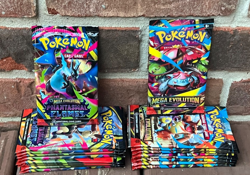 BRAND NEW-Pokemon TCG Phantasmal Flames & Mega Evolution Booster Packs-LOT OF 18 - Image 1