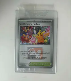 Pokemon Celebratory Fanfare 2025 (Ace Trainer) Promo Card - New and Sealed - Image 1