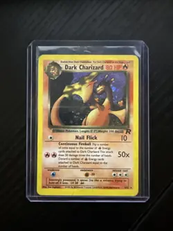Pokemon Dark Charizard Holo Rare TCG Card 4/82. Lightly Played - Image 1