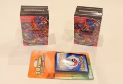 (LOT OF 2) POKEMON TCG PHANTASMAL FLAMES BOOSTER BUNDLE BOX + 20 CARD 1 FOIL BOX - Image 2