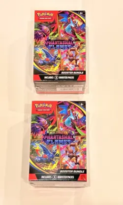 (LOT OF 2) POKEMON TCG PHANTASMAL FLAMES BOOSTER BUNDLE BOX + 20 CARD 1 FOIL BOX - Image 4