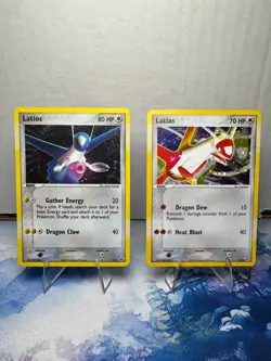 Pokemon TCG Latios 2/10 & Latias 4/10 EX Trainer Kit Holo Rare 2004 VTG NM - Image 1