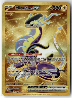 Miraidon ex ⭐ 253/198 Holo Hyper Rare Scarlet & Violet 2023 Pokemon NM - Image 1