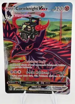 Corviknight VMAX TG19/TG30 Holo Silver Tempest Trainer Gallery Pokemon NM - Image 1