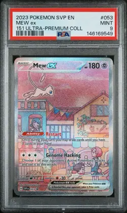 Mew ex 053 - 2023 Black Star Promo 151 Ultra-Premium Collection PSA 9 Pokemon - Image 1