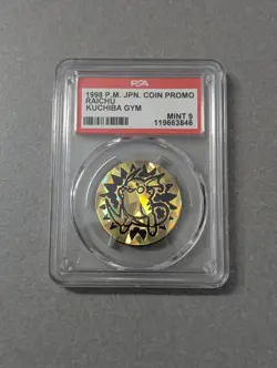 1998 Pokemon Japanese Coin Promo Raichu Kuchiba Gym PSA 9 MINT NEW CERT - Image 1