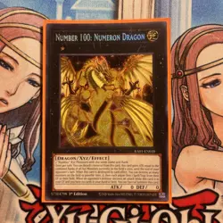 Yugioh! Number 100: Numeron Dragon - RA01-EN039 - Secret Rare - 1st Edition Near - Image 1