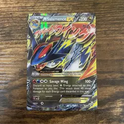 Pokemon TCG M Salamence EX XY171 XY Promo Holo 230 HP Mega Evolution Dragon Card - Image 1