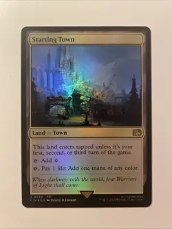 Magic the Gathering Starting Town Foil Card Final Fantasy Land Rare #289 - Image 1