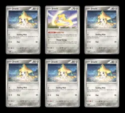 Jirachi Lot 6 Pokemon Cards Stellar Crown 98 Deck Building Collection Set - Image 1