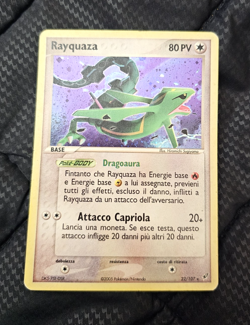 Rayquaza 22/107 EX Deoxys Pokemon Card Holo Ita - Image 1