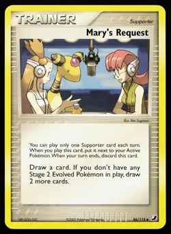 Mary's Request 86/115 Uncommon Unseen Forces Pokemon Card - Image 1