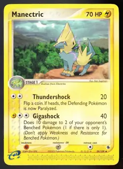 Pokemon Manectric 39/109 | Ruby & Sapphire LP BUY 2 CARDS GET 1 FREE!! - Image 1