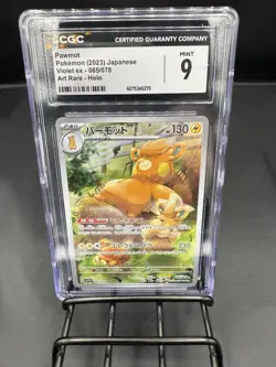 Pokemon Pawmot Sv1v Violet Ex Art Rare Holo CGC 9 085/078 2023 Japanese Card - Image 1