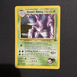 Pokemon TCG Giovanni's Nidoking Gym Challenge Holo Card 7/132 Unlimited Rare NM - Image 1