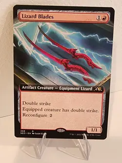 EXTENEDED ART Lizard Blades 468 R Kamigawa: Neon Dynasty MTG NM NEO - Image 1