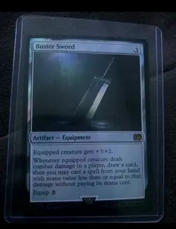 Buster Sword Foil Final Fantasy Magic MTG NM - Image 1