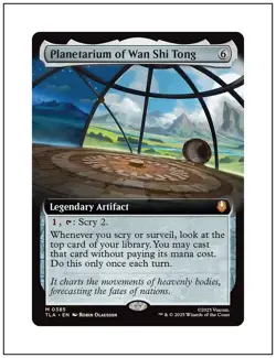 1x Planetarium of Wan Shi Tong, Extended Art, Magic the Gathering MTG NM - Image 1