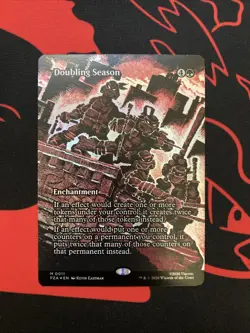 Doubling Season Borderless Foil Teenage Mutant Ninja Turtles Mythic 0011 MTG NM - Image 1