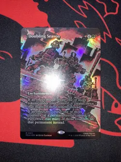 Doubling Season Borderless Foil Teenage Mutant Ninja Turtles Mythic 0011 MTG NM - Image 2