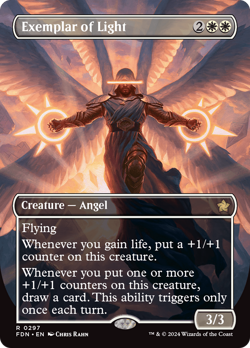 Exemplar of Light (Borderless) [Foundations] Magic MTG - Image 1
