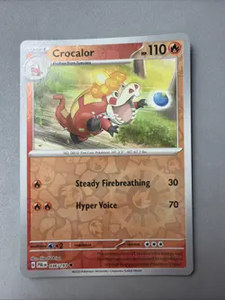 Pokemon TCG * SV Paldea Evolved * 36/193 Crocalor REVERSE HOLO Uncommon * NM - Image 1