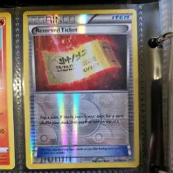 Pokemon TCG Card - XY Breakthrough Reverse Holo Foil Reserved Ticket 147/162 - Image 1