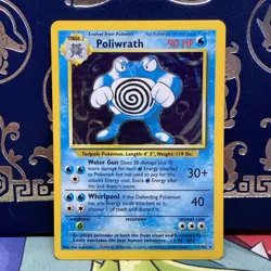 Poliwrath Holo Rare Pokemon TCG Base Set 13/102 LP - Image 1
