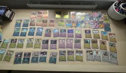 53x Mega Dream Reverse Holo Bundle No Doubles and 21 Ex’s Pokemon Cards - Image 1