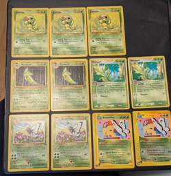 Pokemon Caterpie Metapod Butterfree; FREE SHIPPING; Reverse HOLO - Image 1