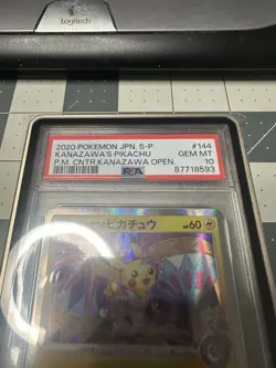 Pokemon PSA 10 GEM MINT 2020 Kanazawa's Pikachu Japanese Center Card 144/S-P - Image 2