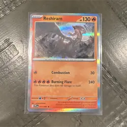 Pokemon Reshiram 017/094 Me02: Phantasmal Flames Holo Rare 130HP - Image 1