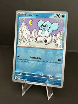 🔥Cubchoo (Master Ball Pattern) 025/086 Holo - Pokemon SV: Black Bolt NM+🔥 - Image 1