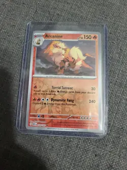 2023 Pokemon 151 Arcanine 59 /165 English TCG Reverse Holographic Holo Foil - Image 1