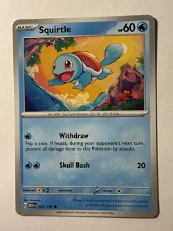 Squirtle Normal Common SV: Scarlet & Violet 151 MEW Water 007/165 Pokemon - Image 1