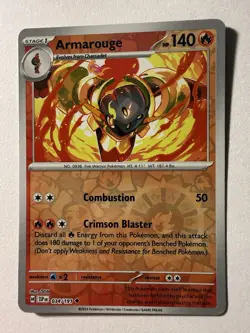 Armarouge 034/191 Reverse Holo Uncommon Surging Sparks Pokemon NM SSP - Image 1