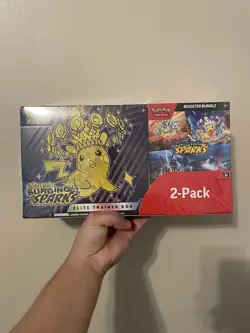 Pokemon TCG Surging Sparks ETB & Booster Bundle Costco 2-Pack - Image 1