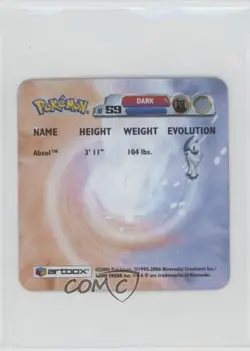 Absol Artbox Pokemon Action Flipz #AF 59 2006 - Image 2